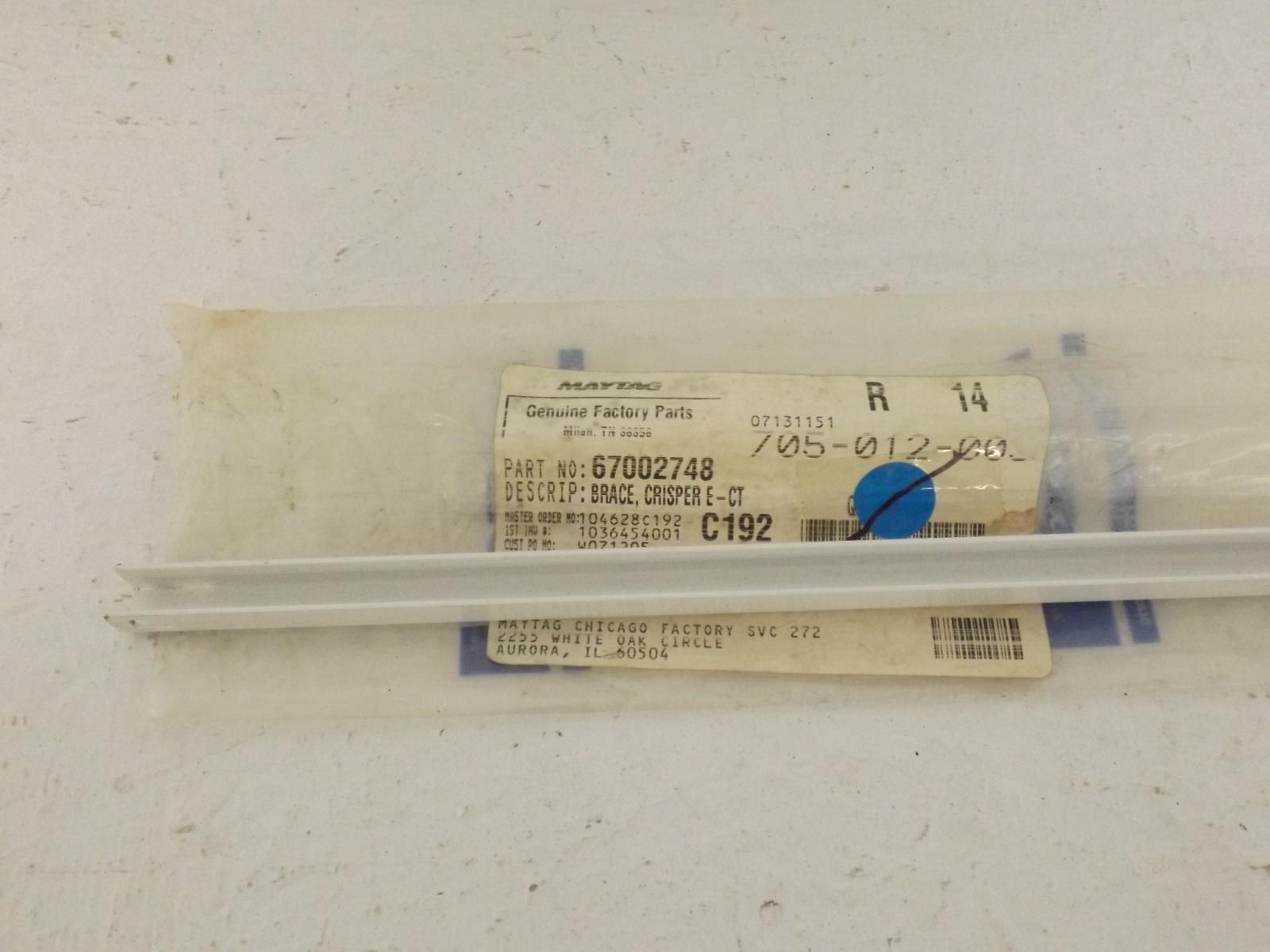 Whirlpool Refrigerator 67002748 Crisper Brace new Whirlpool Refrigerator 67002748 Crisper Brace new